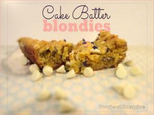 Cake Batter Blondies
