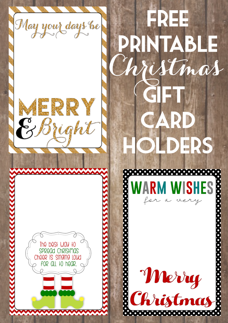 Printable Christmas Gift Card Holders The Girl Creative