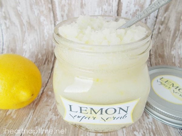 lemon sugar scrub