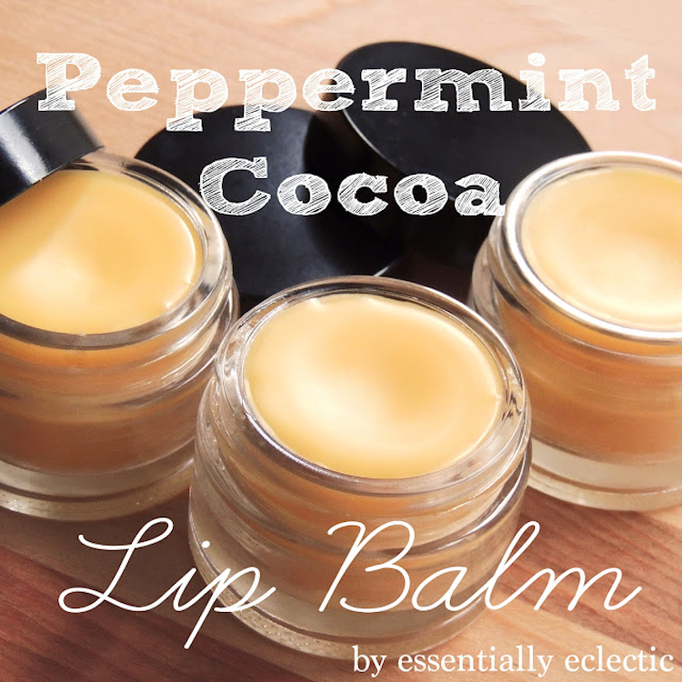 DIY Peppermint Cocoa Lip Balm