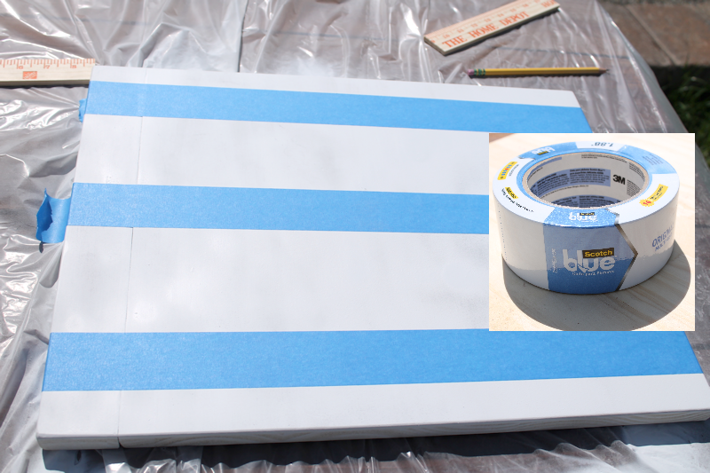 Scotch Blue Painters Tape for making stripes