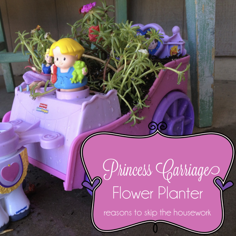 Princess Carriage Planter {create memories with kids}
