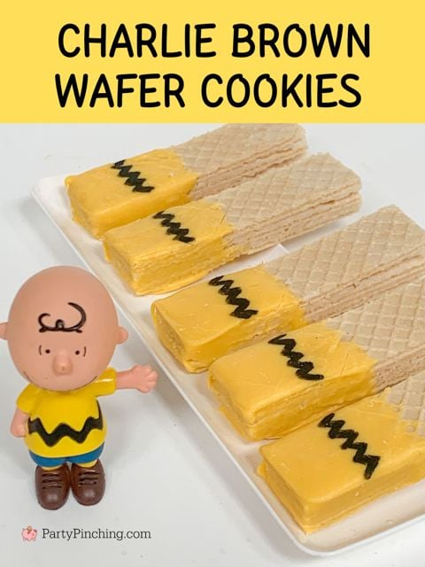 Charlie brown wafer cookies