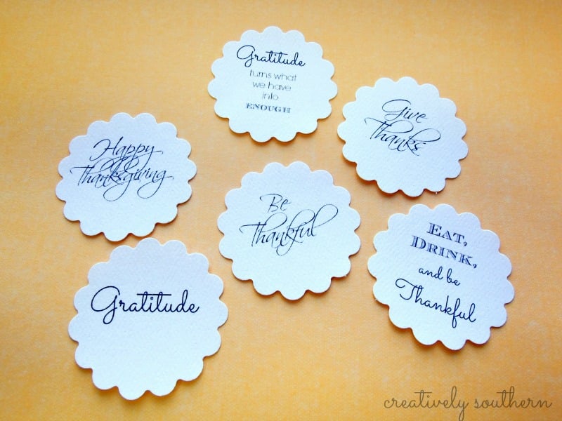 Thanksgiving placecards