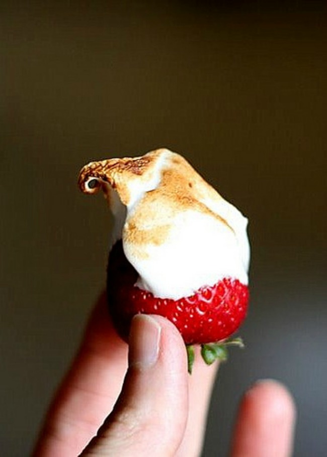 marshmallow creme strawberries