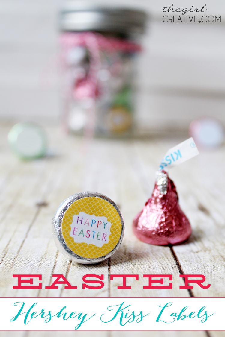 Free Hershey's Kisses printables for Easter! So adorable and such a quick and easy gift!