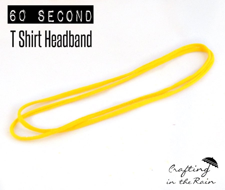 Double T Shirt Headband in 60 Seconds