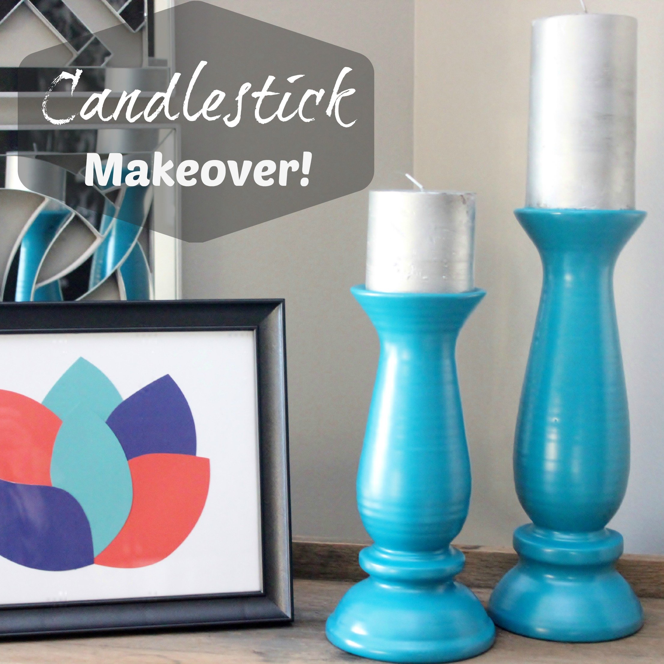 Painted Candlestick Makeover