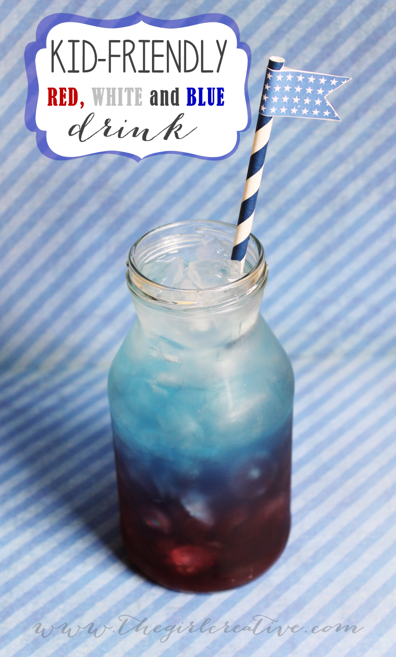 Red White and Blue drink