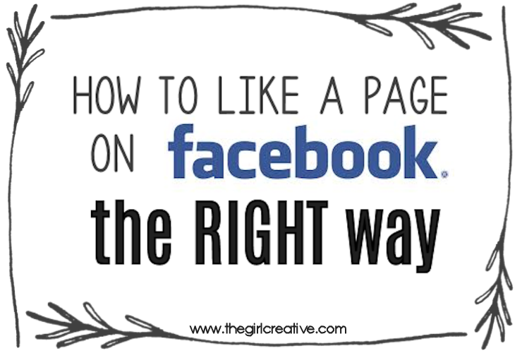 How to Like a Facebook Page the RIGHT Way