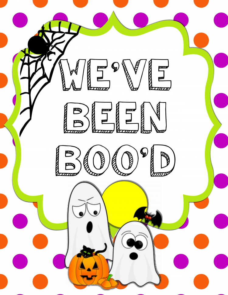 You've Been Boo'd free printable set. Spread some joy and have some fun this Halloween by secretly "booing" your friends and neighbors.