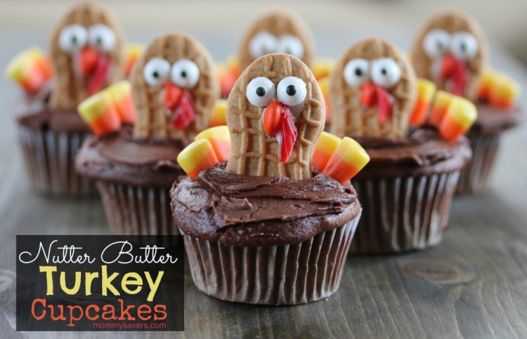 Thanksgiving Desserts-Nutter-Butter-Turkey-Cupcakes-1024x658