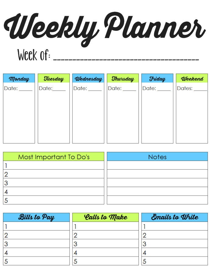 Family Binder-weekly planner-blog
