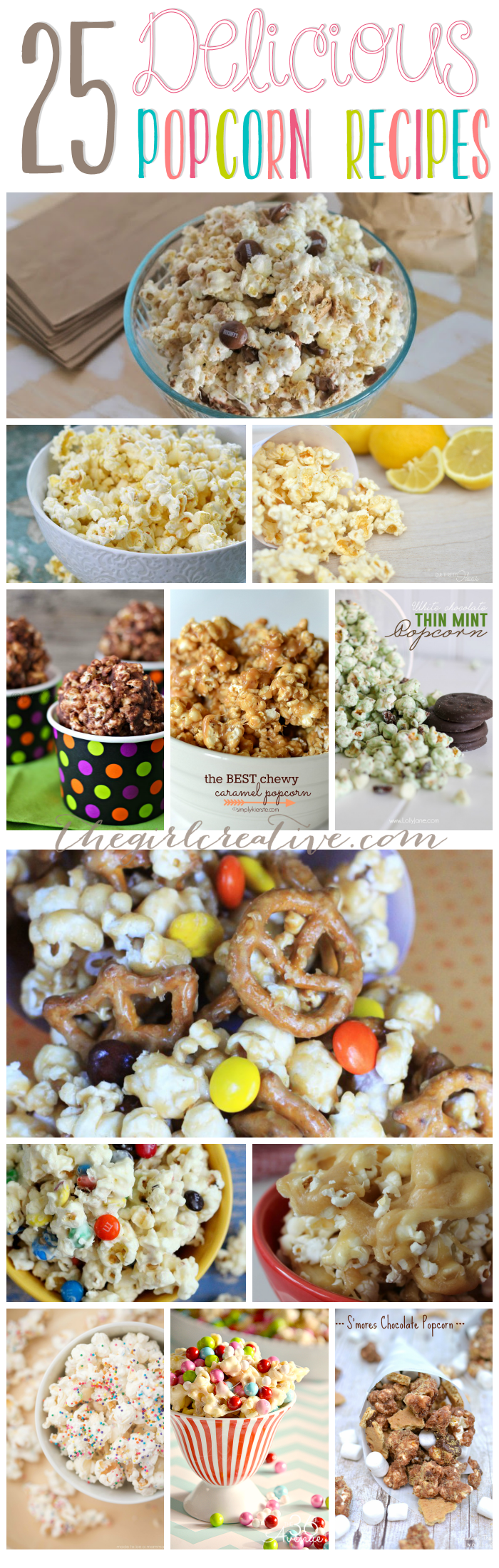 Delicious popcorn recipes | Salty and Sweet popcorn recipes.