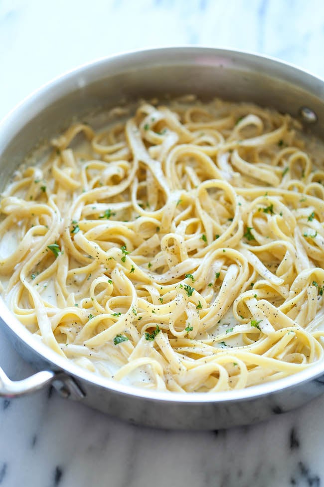 pasta-one pot garlic parmesan pasta-damn delicious