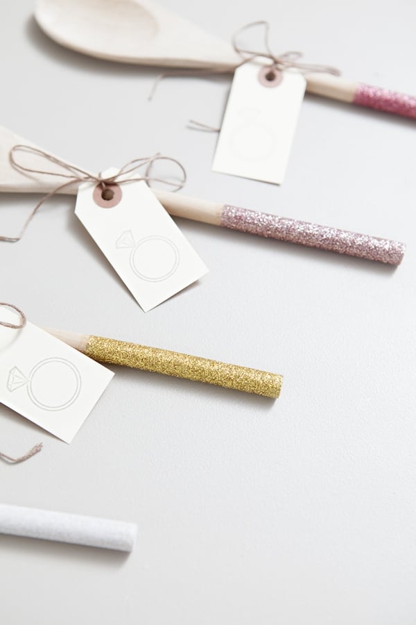 Glittered Wooden Spoons