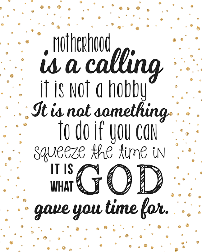 Motherhood Quote-Gold Confetti-blog size