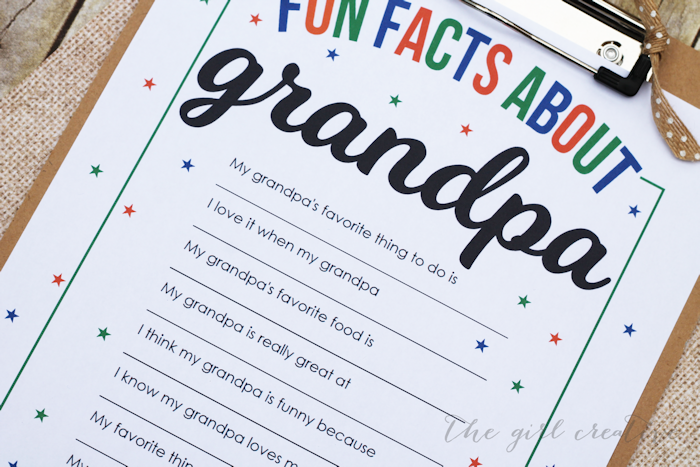Fun Facts About Grandpa