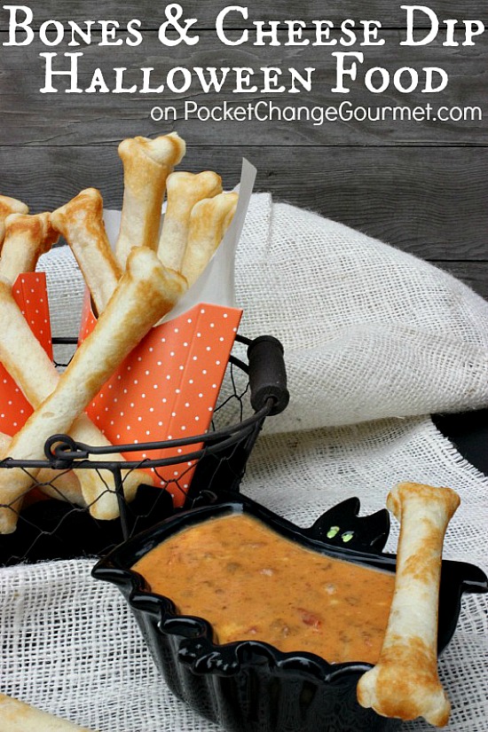 halloween - bones and cheese dip