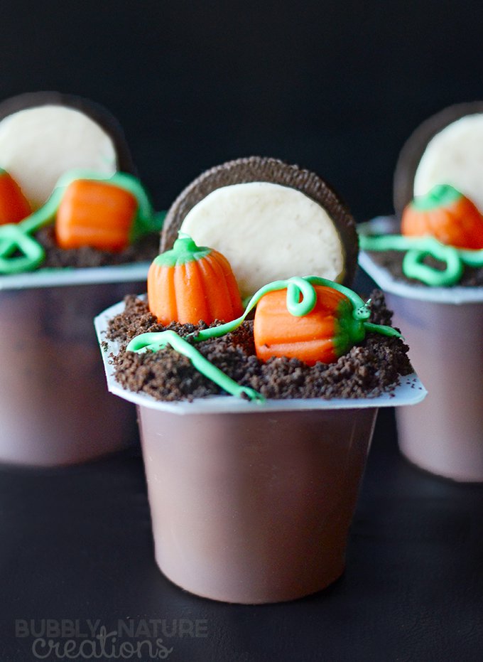 halloween - pumpkin pudding cups
