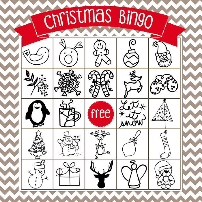 Printable Christmas Bingo Game In English And Spanish The Girl Creative