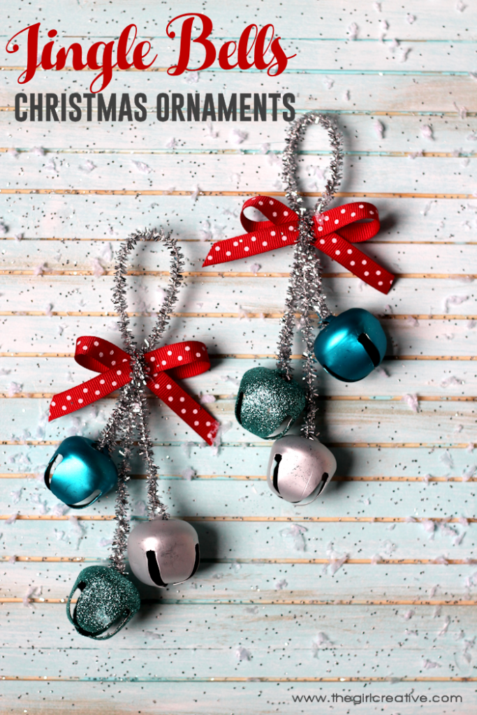 Deck the halls with these festive Jingle Bells Christmas Ornaments. So easy even the kids can do it. Great teacher or neighbor gift idea.