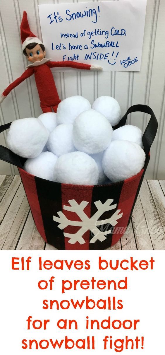 elf snowball fight