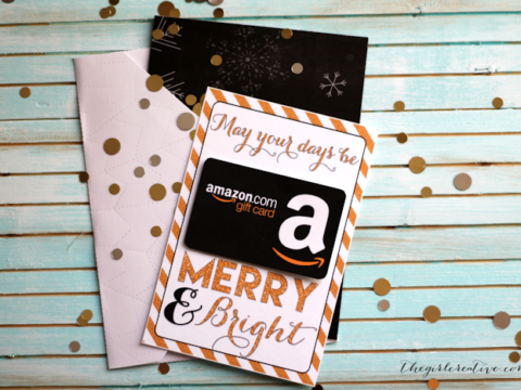 Image for Printable Christmas Gift Card Holders