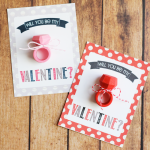 Eraser Ring Valentines - Printable valentine cards to go with adorable engagement ring erasers. The perfect non-candy valentine for your children to hand out at school.