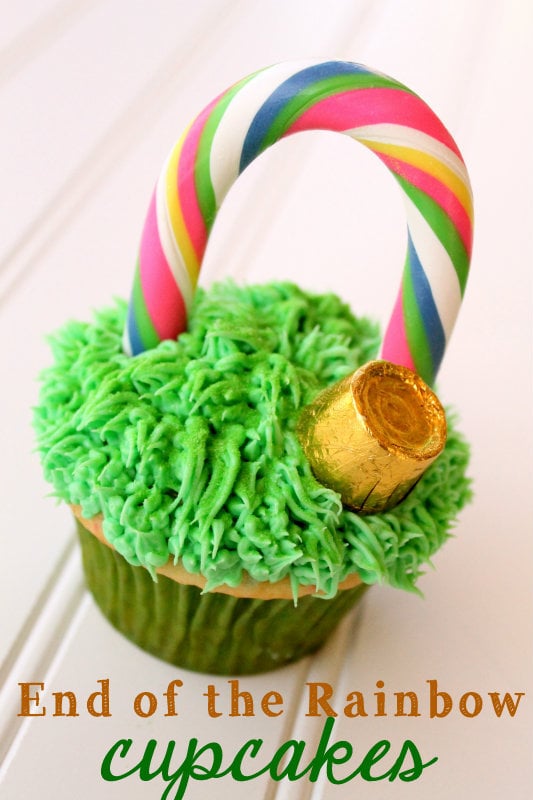 end of the rainbow cupcakes