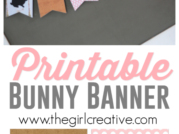 Printable Bunny Banner for your home or classroom | Printable Bunnies | Easter Banner