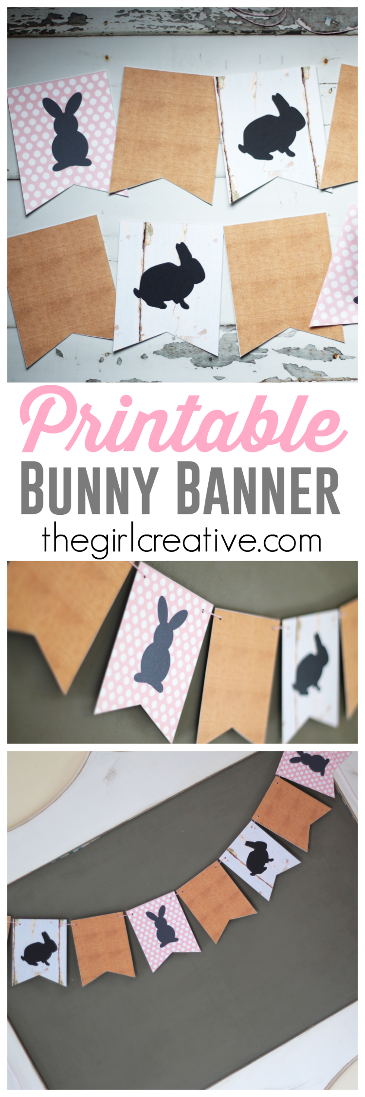 Printable Bunny Banner
