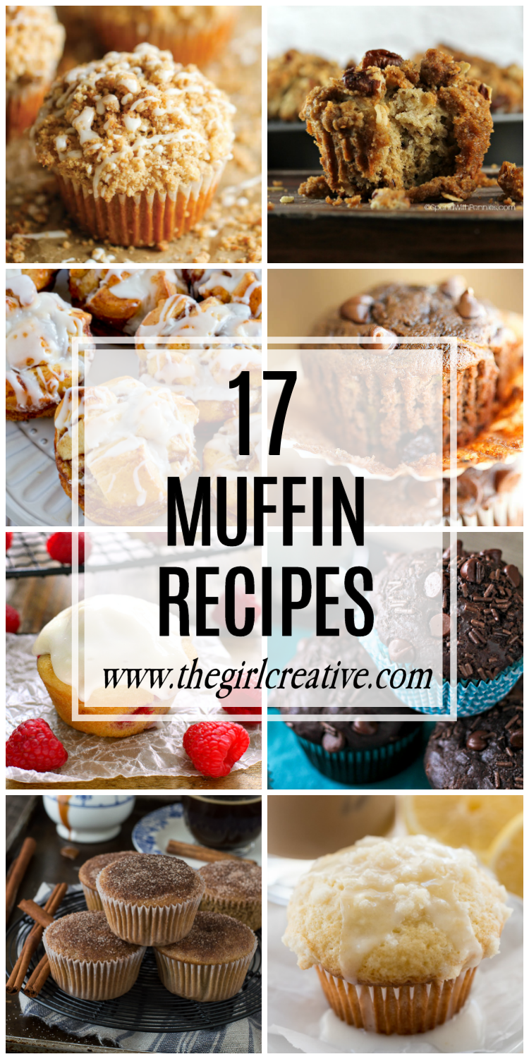 17 Muffin Recipes to make breakfast on the go a piece of cake!