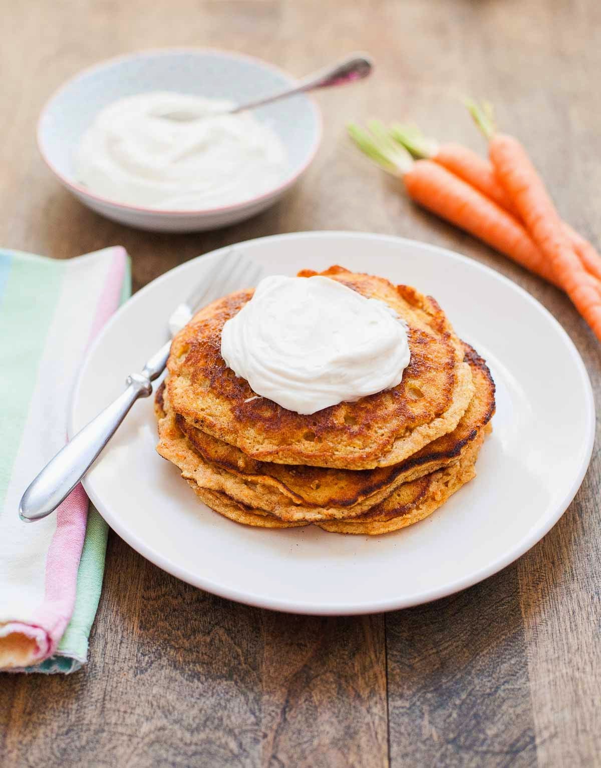 carrot cake pancakes-a calculated whisk