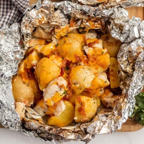 crack chicken foil packets