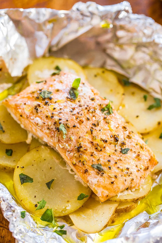 easy salmon and potatoes-averie cooks