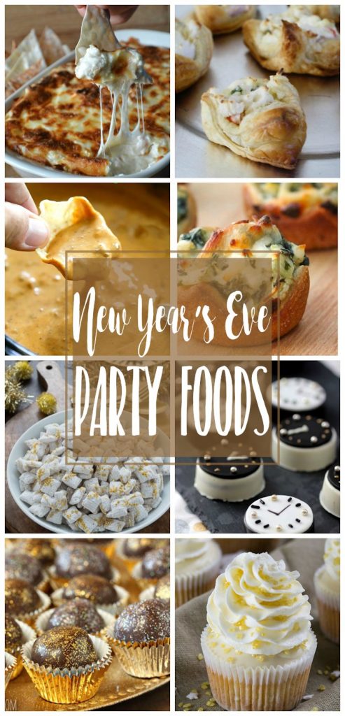 Delicious New Year's Eve Party Foods | Appetizers, dips and desserts