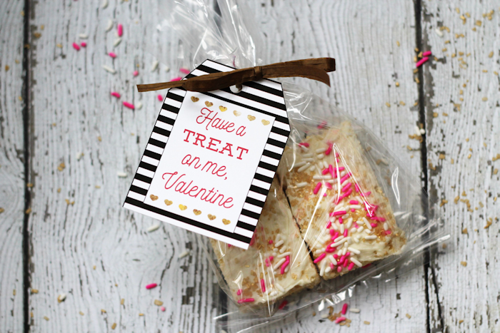 Marshmallow Treat Valentines | Classroom Valentines Idea | Printable Valentine's Day Gift Tags