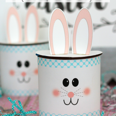 Nutella Easter Bunny Craft Idea - Turn your kids favorite treat into fun Easter Craft | Free Easter Printables | Easter Crafts for Kids