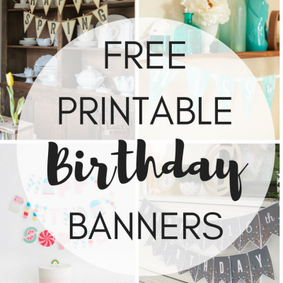 FREE PRINTABLE BIRTHDAY BANNERS | DIY Party Decorations | Cheap Birthday Party Ideas