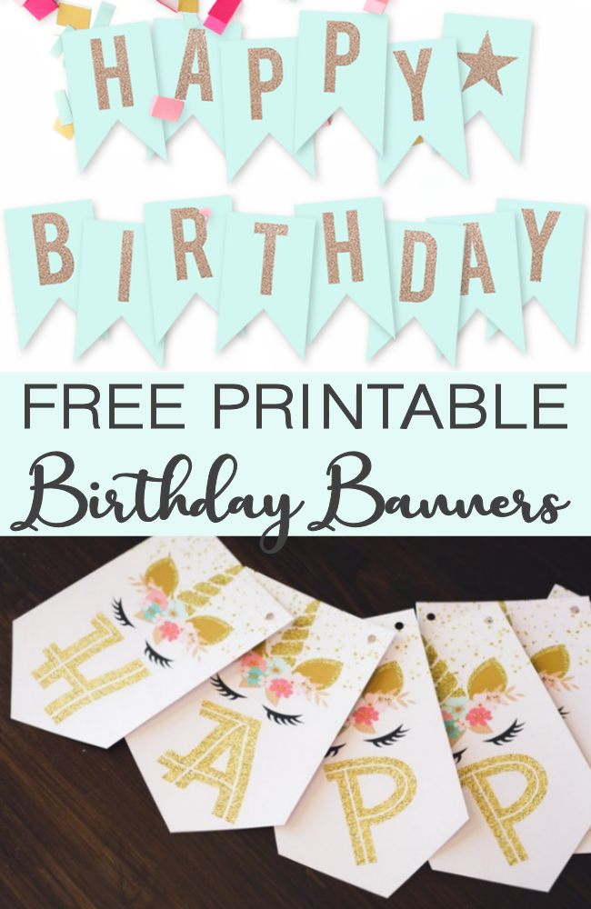 Free Printable Birthday Banners Printable World Holiday