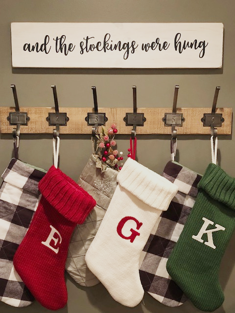 And the Stockings Were Hung Wood Sign | Free SVG