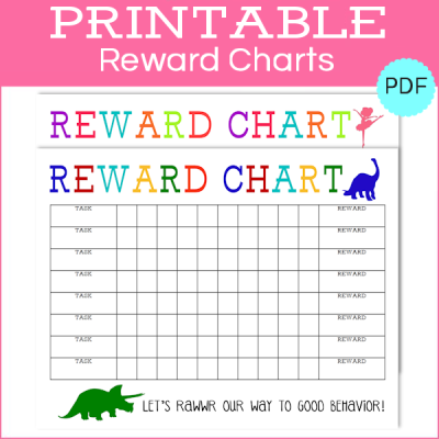 Printable Reward Charts {Boy & Girl} - The Girl Creative