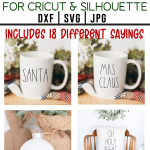 Mugs, Ornaments and Pillow Rae Dunn Inspired Projects