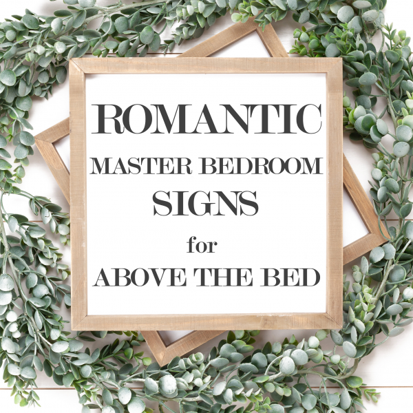 Master Bedroom Signs