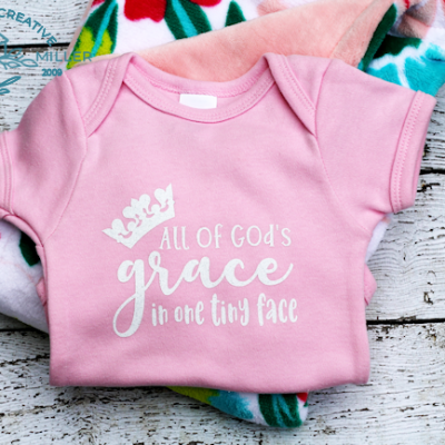 All of God's Grace in One Tiny Face SVG Cut File for Silhouette and Cricut