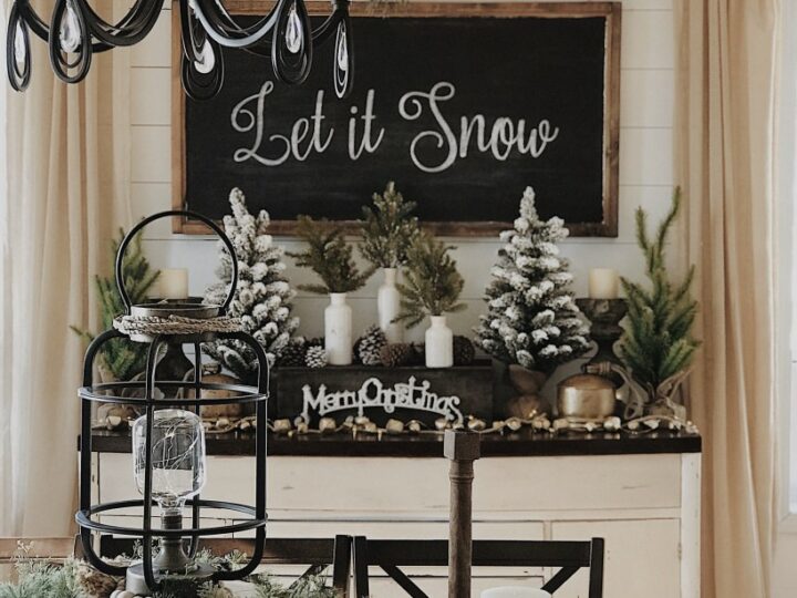 Image for Chalkboard Sign and Frosted Greens
