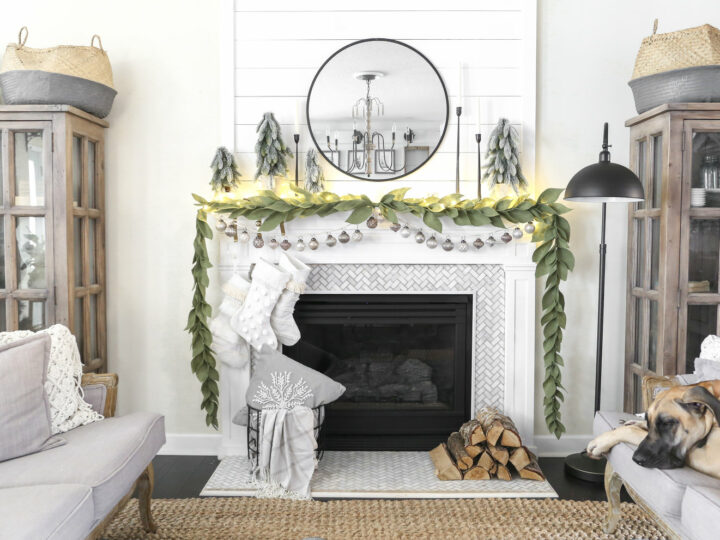 Image for Simple Neutral Christmas Mantel