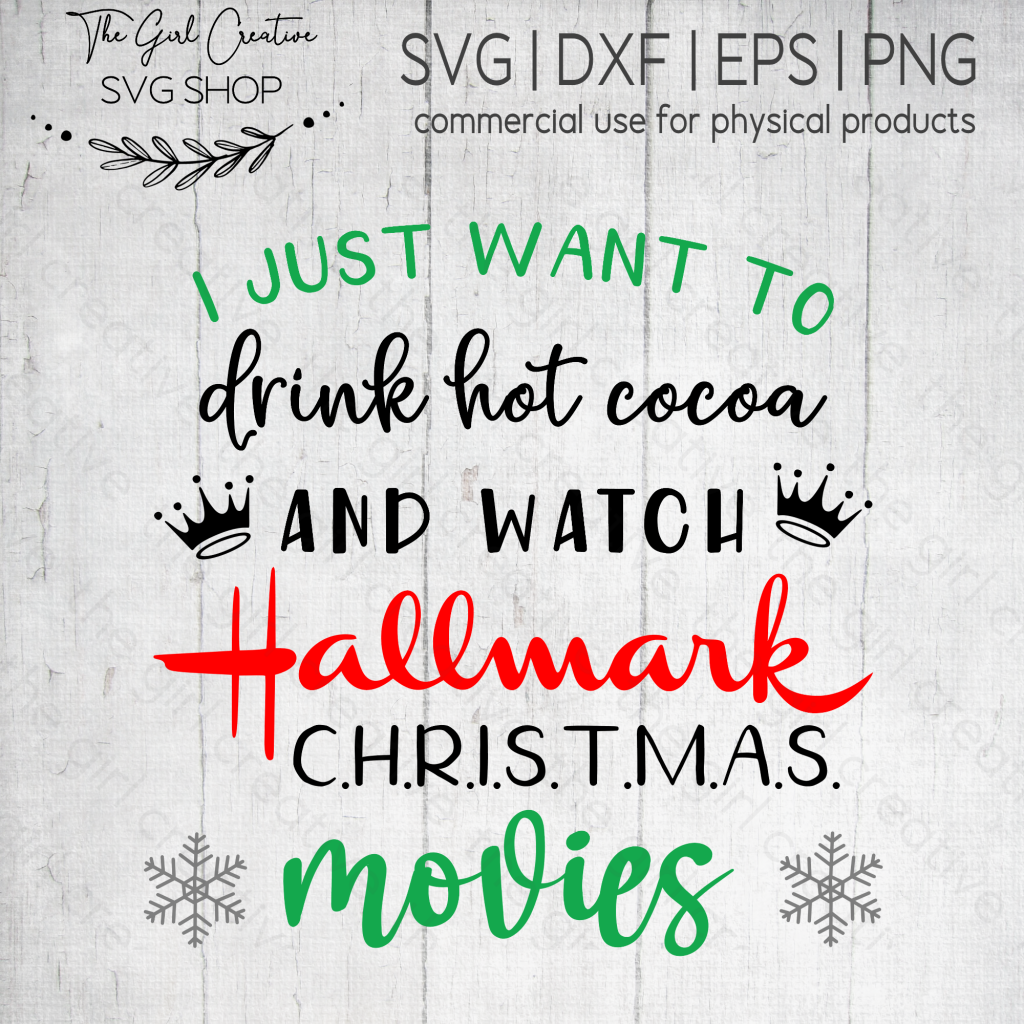 Hallmark Christmas Movies SVG - The Girl Creative