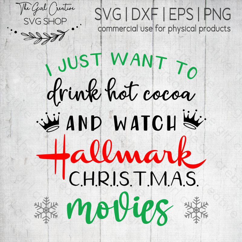 Download Hallmark Christmas Movies Svg The Girl Creative SVG Cut Files